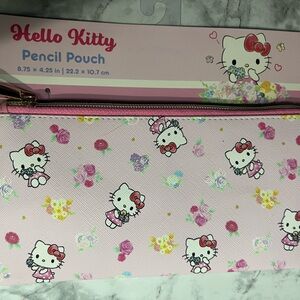 Hello Kitty Floral Pink Pencil Case